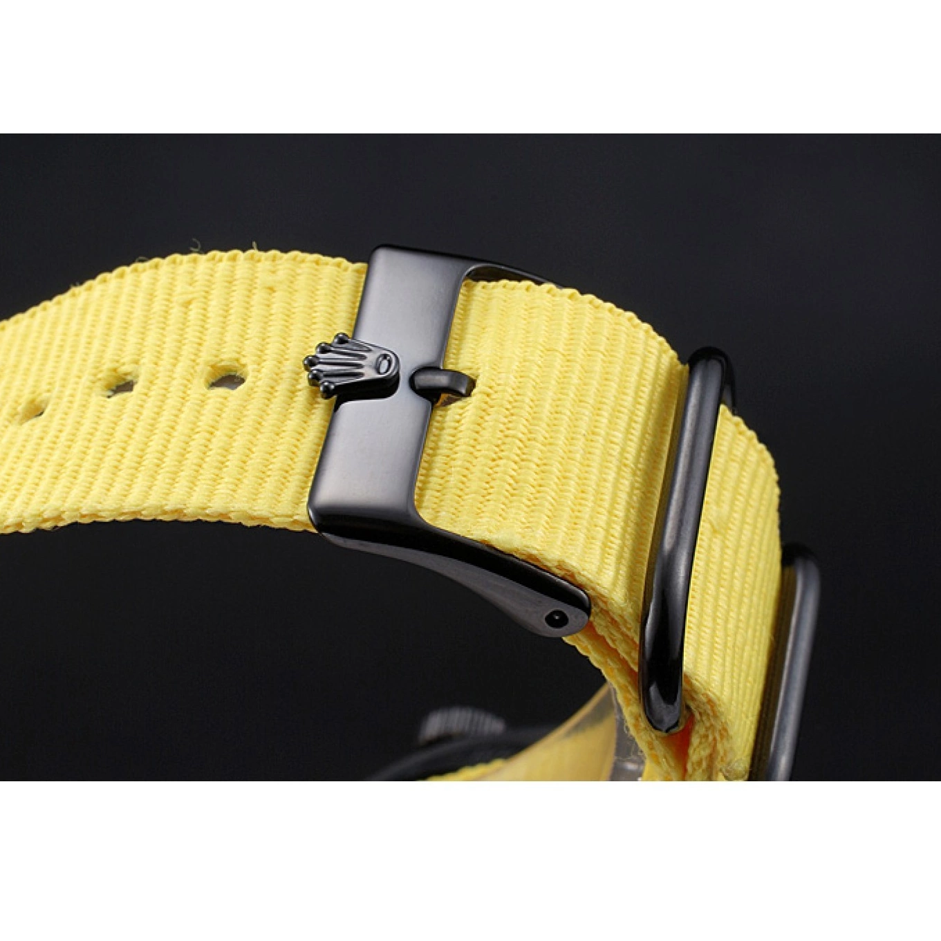 Rolex copies cheap 621999 Strap Nylon Rolex Bamford Yellow Milgauss 0530